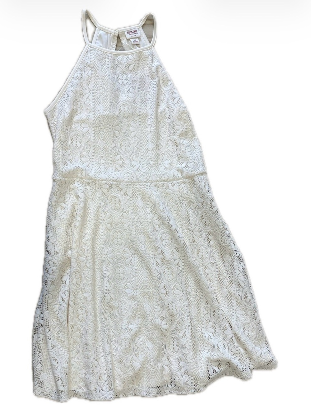 NWT Mossimo Supply Co. Cream Lace Skater Dress | Size Large - Picture 4 of 5